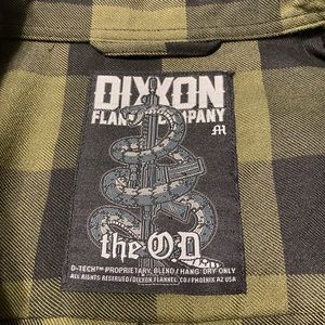 Mens OD Dixxon high quality flannel. Limited edition. Size medium in mens